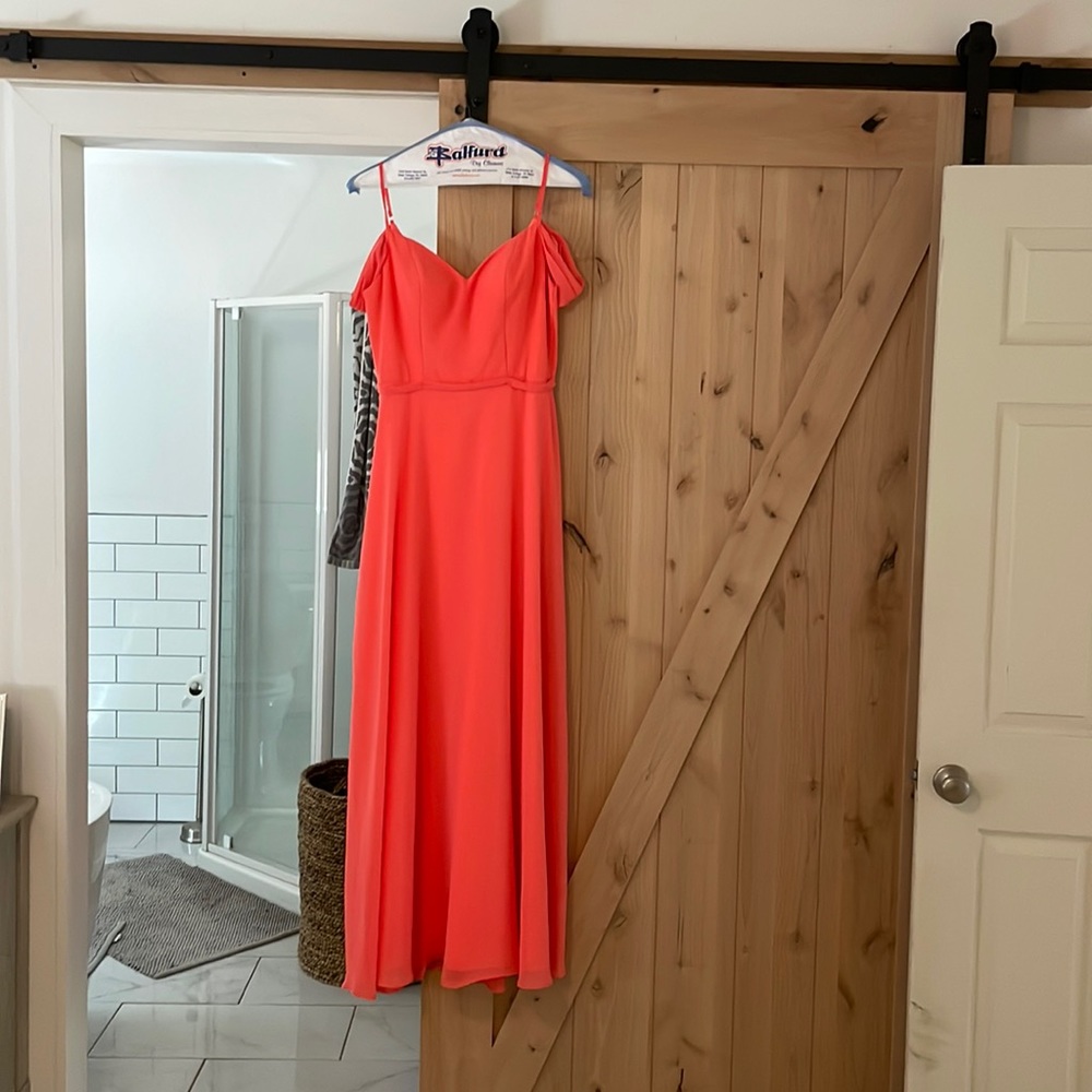 Bridal Glee dress Model GS181315 in color living coral size 8